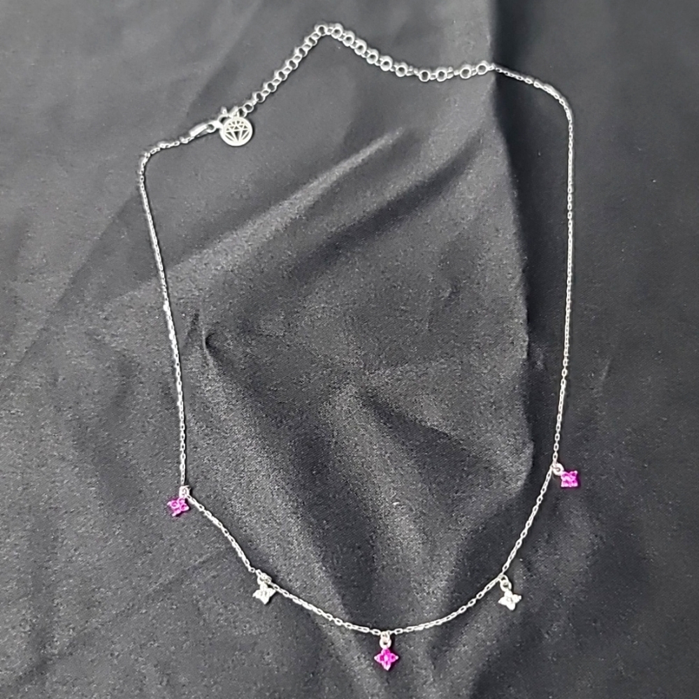 Gabrielle 925 Silver Necklace With Gemstones